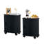 Ensemble de tables de bout avec portes coulissantes-1851390954