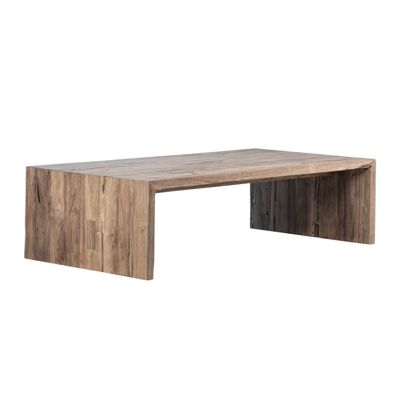Chilton 60" Rectangular Reclaimed Teak Waterfall Coffee Table