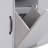 Kitchen Island With Trash Can Storage Cabinet, Kitchen Cart With Drop Leaf, Spice Rack, Towel Rack And Drawer, Rolling Kitchen Island On Wheels With Adjustable Shelf, Grey, Kitchen Island-1079525097