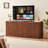 67-Inch Modern Wavy Sideboard, Curved Contour Design Storage Cabinet, 6-Door Cabinet With Storage Function, Suitable For Kitchen / Bedroom / Living Room, 67.0"L X 15.7"W X 27.7"H-1947742287