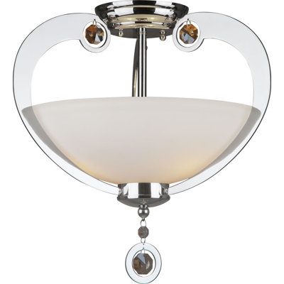 Glass Semi Flush Mount