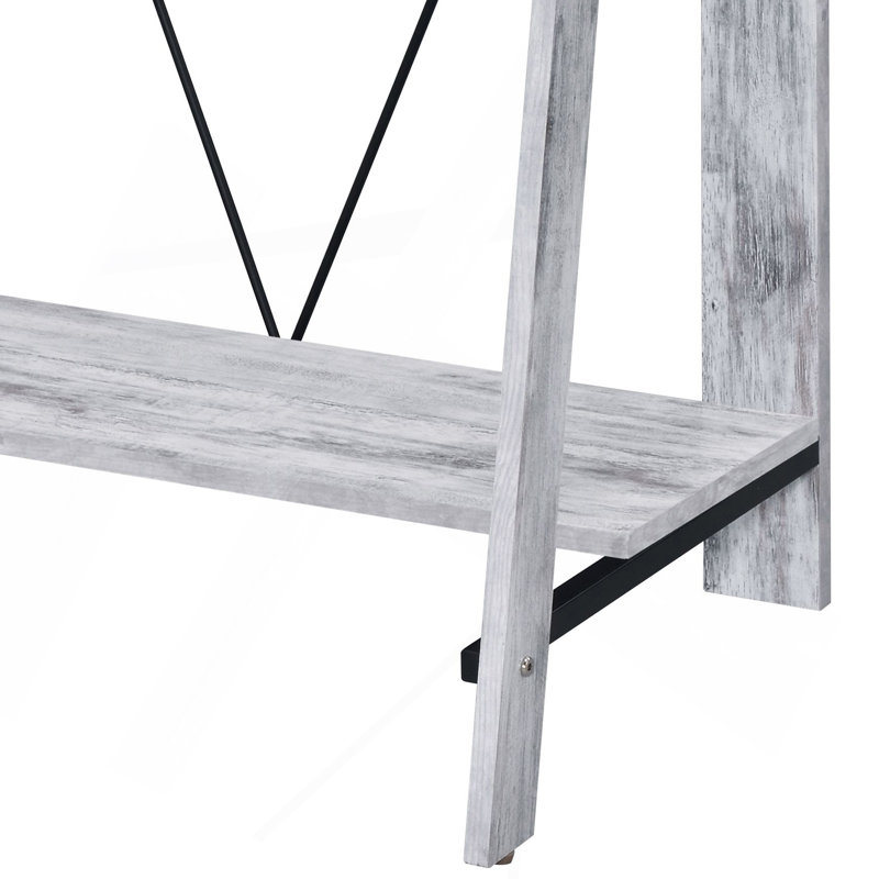 Versatile Writing Desk With Stylish Finishes And Practical Storage, White