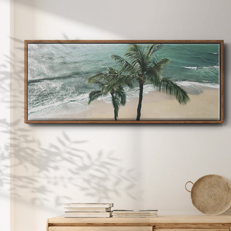 Maui Palm, impression sur toile encadrée, Noyer, H 12 po x l 30 po x P 1,5 po