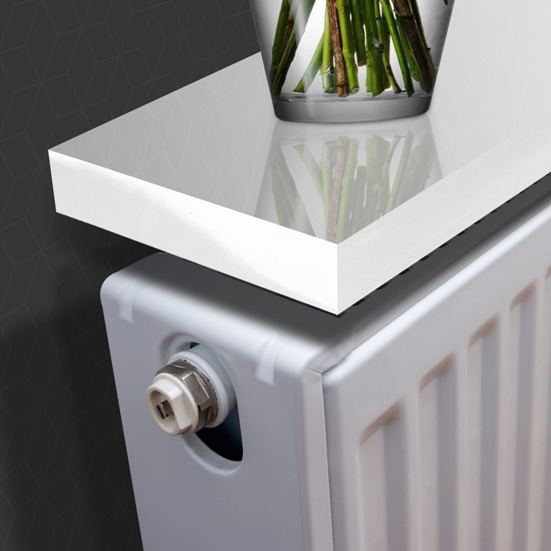Adem Floating Shelf, 1.8cm H x 60cm W x 15cm D, White