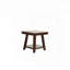 Table de bout moderne avec tablette ouverte - finition noyer
