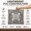 Tuile de plafond en PVC noir 1,98 pi x 1,98 pi.