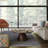 30"W Walnut Solid Acacia Modern Round Coffee Table with Pedestal Base, Fully Assembled
