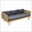 CLAREMONT 3 SEATER DAYBED WITH RATTAN ARMS, Durable Acacia Wood, Water-Resistant Cushions For Outdoor Relaxation-2023156673