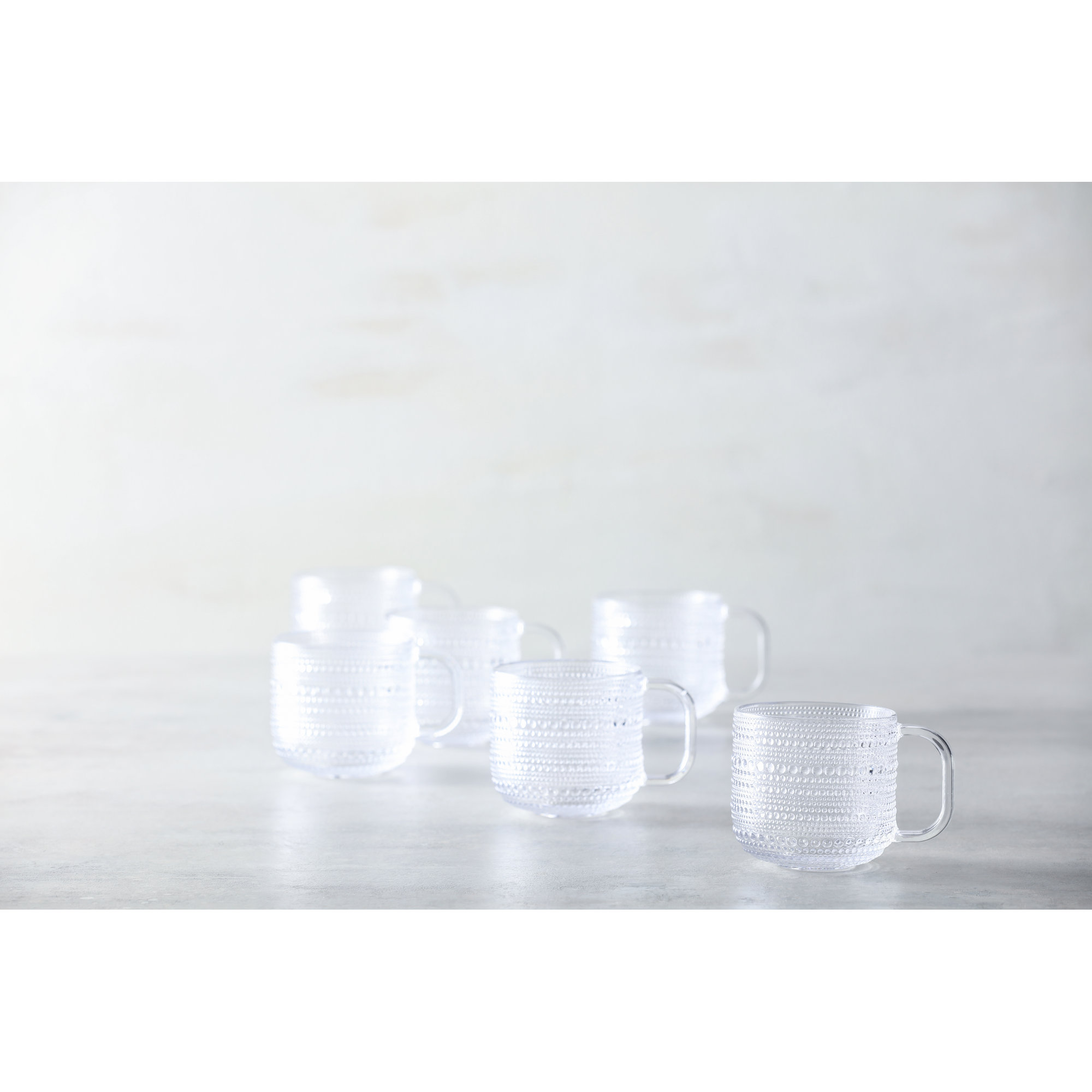 Fortessa Jupiter Glass, Espresso Cup (Set of 6), Clear, 12 Oz.
