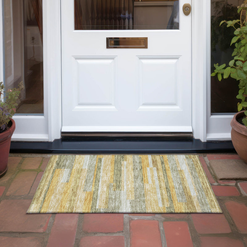  Chayden Area Rug with Non-Slip Backing, Rectangle 1'8" x 2'6"