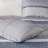 6-Piece Reversible Jacquard Quilt Set, Navy King/Cal King with Throw Pillows