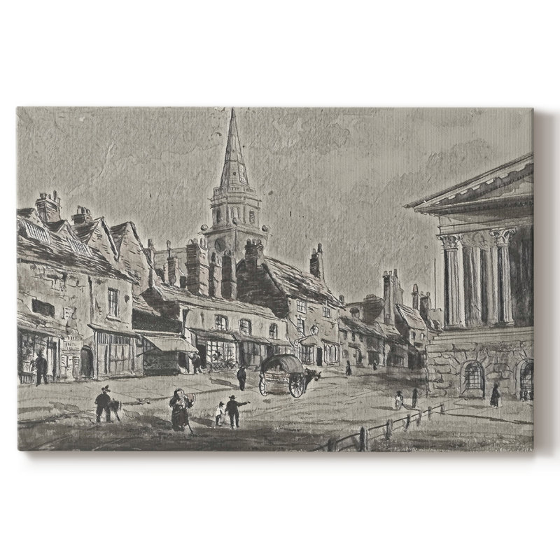 Croquis rétro-XLI sur impression sur toile, H 41 po x l 61 po
