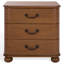 Jessy Wood Bun Foot Nightstand