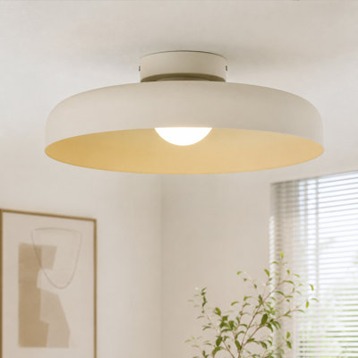 1-Light Dome LED Semi Flush Mount 