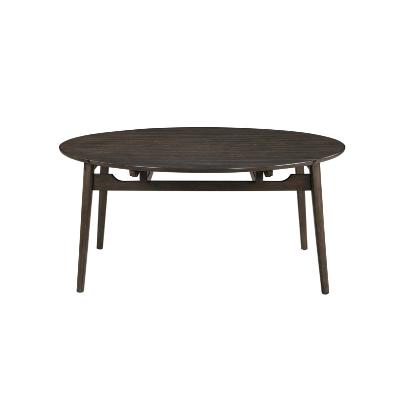 Tennyson Round Wood Dining Tables With Self Storing Leaves, Walnut