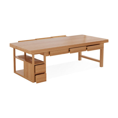 Bureaux rectangulaires en bois massif Burlywood