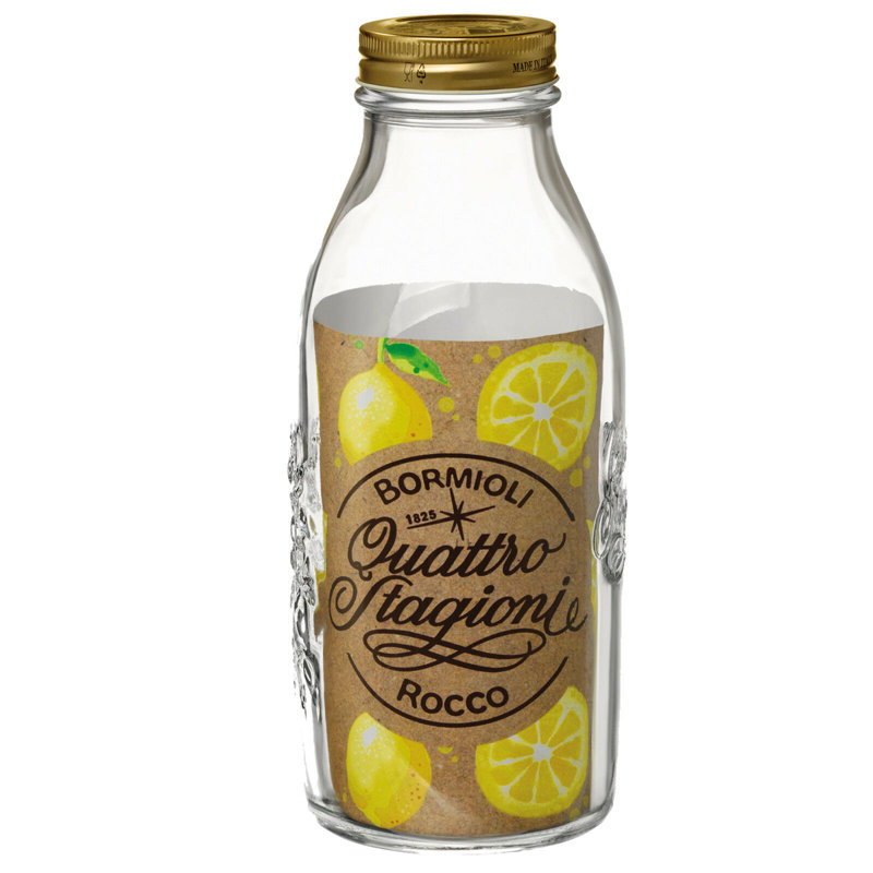 Quattro Stagioni Glass Jar - Set of 2, 23cm H x 9cm W x 9cm D