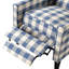 Cantalupo Modern Push-Back Recliner with Rounded Arms, Spacious Seat & 3-Position Manual Reclining for Living Room & Bedroom