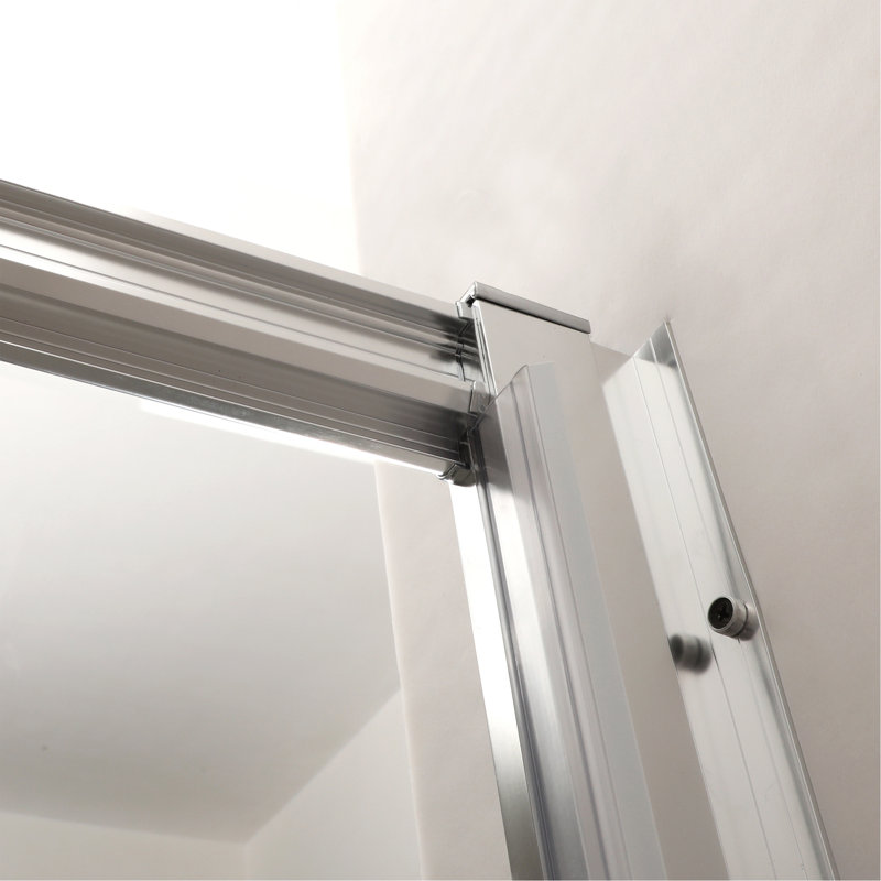 Shower Door 60" W X 72"H Single Sliding Bypass Shower Enclosure, 1/4 In. (6Mm), Chrome