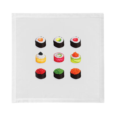 Sushi Zen Cotton Sateen Dinner Napkins
