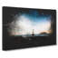 Lighthouse And Seascape At Dusk - Wrapped Canvas Painting-56647892