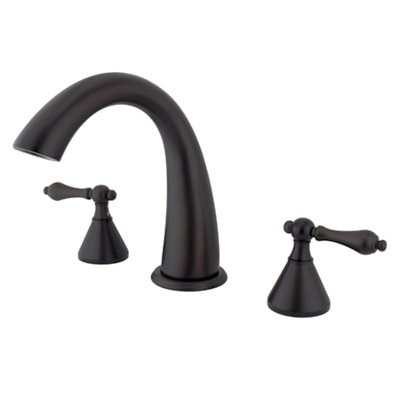 Double Handle Deck Mounted Roman Tub Faucet