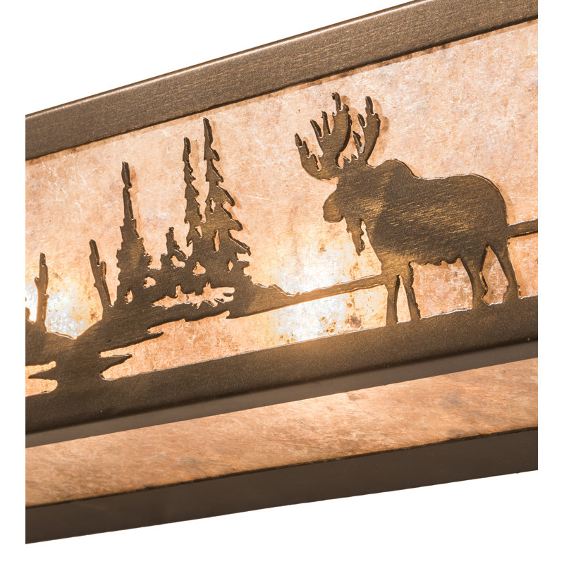 Rustic Lodge 4 - Light Bath Bar, Antique Copper