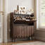 Armoire à chaussures Mid-Century moderne avec tablettes et crochets amovibles-1066771819