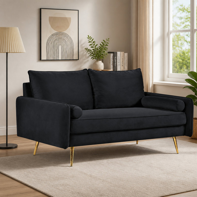 58 " Velvet Loveseat