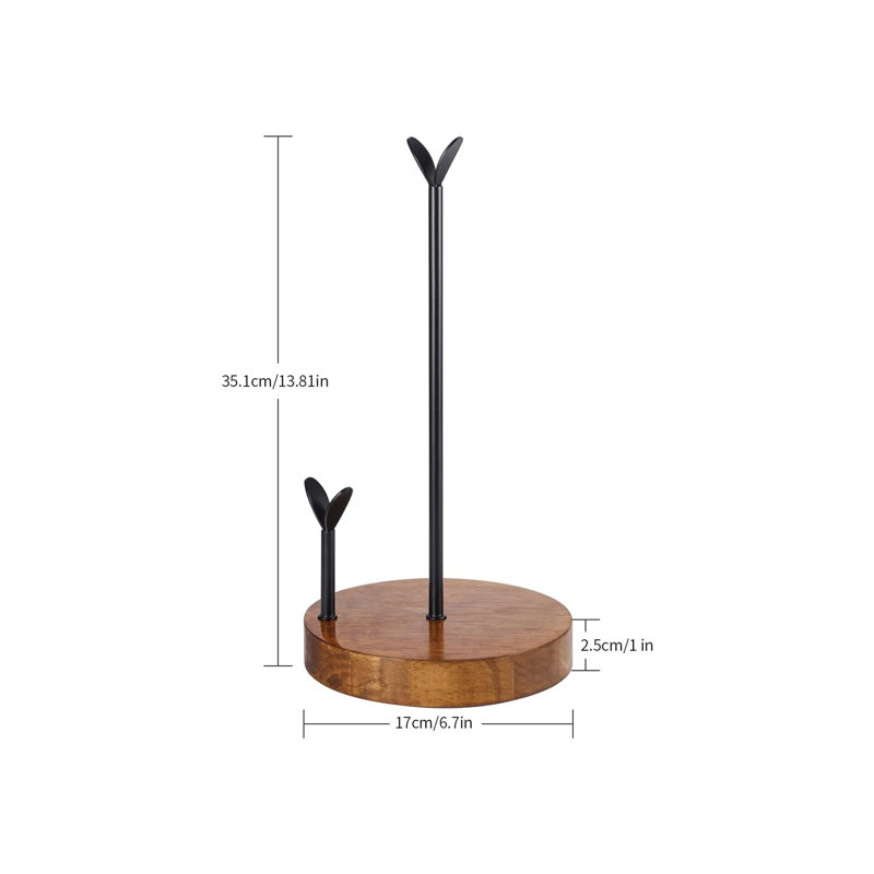 Wood Paper Towel Holder
