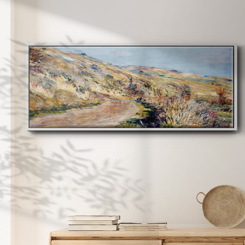 La route vers Giverny, 1885 - Toile encadrée, H 20 po x l 50 po