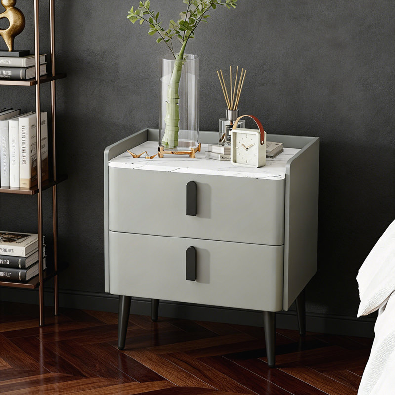 Table de chevet avec 2 tiroirs