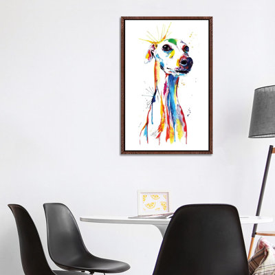 Whippet Good by Weekday Best - Painting on Canvas