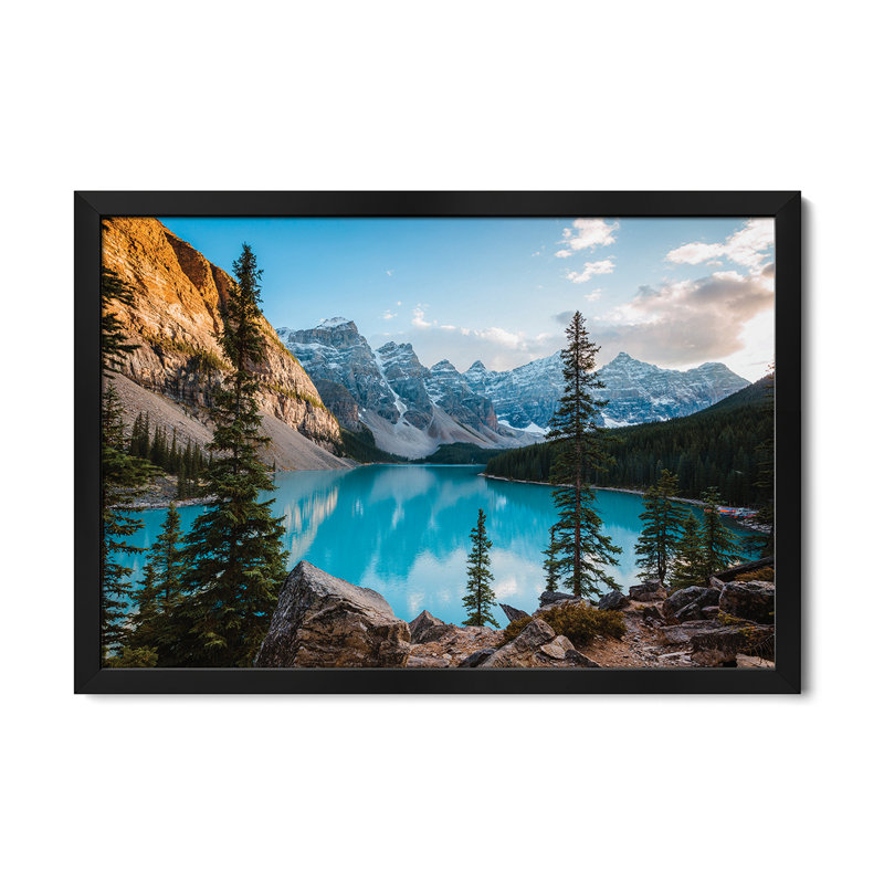 «Autumnal Moraine Lake», affiche encadrée de qualité supérieure par Matteo Colombo, H 16 po x l 24 po