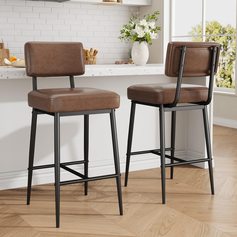 Counter Stool with Metal Frame