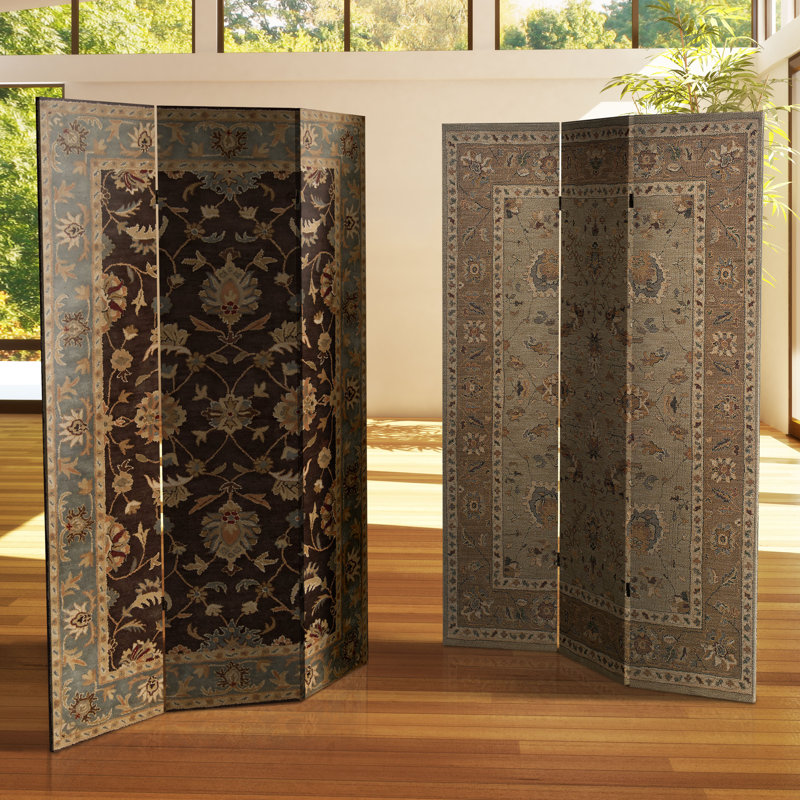 47.25'' 3 - Panel Folding Room Divider, Victorian