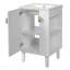 Ensemble de meuble-lavabo sur pied 20 po avec lavabo en céramique, ensemble de meuble-lavabo simple autoportant avec porte à fermeture douce, 20 po-1694768434