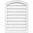 Arch Top Surface Mount Non-Functional Brickmould Sill Frame PVC Gable Vent-43317244