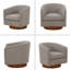 Chaise pivotante en tissu Mist-1075931372