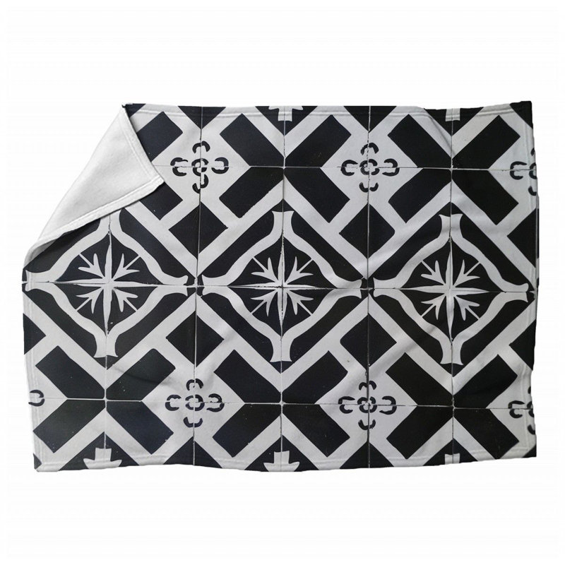 Jeté en peluche floral tendance, 60 po x 80 po