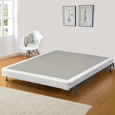 4-Inch Low Profile Wood Fully Assembled Traditional Box Spring/Foundation For Mattress, Queen Size