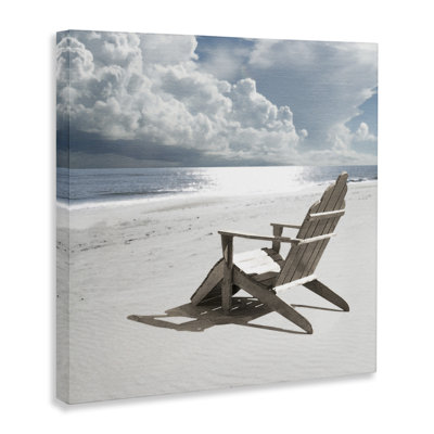 Rolling Clouds Beach Canvas Wall Art by Noah Bay