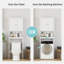 Armoire de rangement au-dessus de la toilette