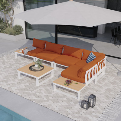 Ensemble de conversation en aluminium pour patio