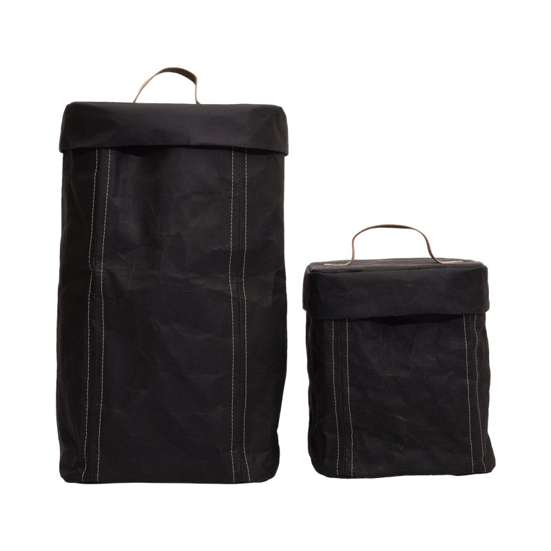 Laundry Sorter with Handles, Small (19 cm  x 21 cm  x 23  cm), Black
