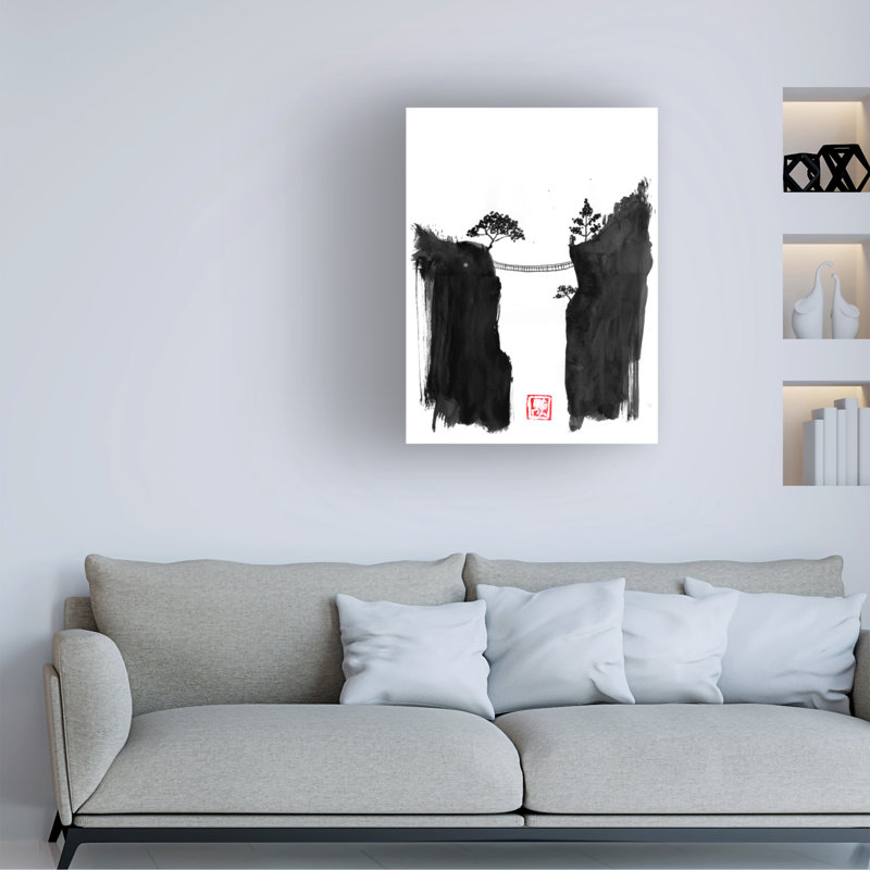 Art sur toile Pechane Monkey Bridge 2, H 19 po x l 14 po x P 2 po