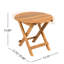 Table d'appoint pliable en bois avec finition et portable, idéale pour les rassemblements en plein air