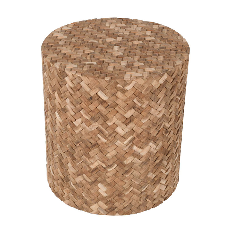 Table d'appoint Weave Natural, H 18 po x l 16 po x P 16 po