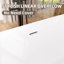 67'' x 29.5'' Freestanding Soaking Acrylic Bathtub Contemporary Modern Stand Alone Tub-92300966