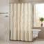 Rideau de douche en coton capitonné semi-transparent 72 × 72